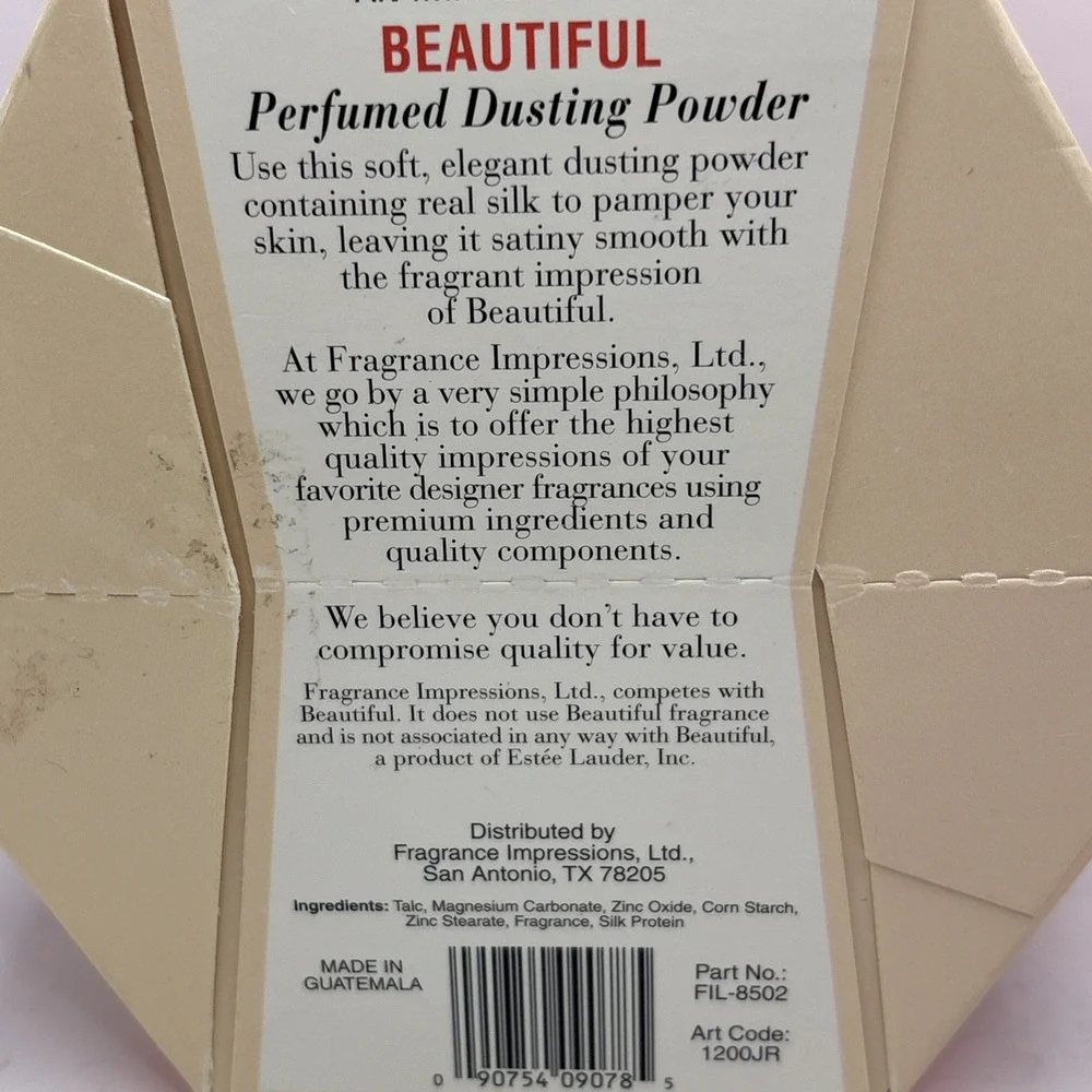 Vintage Fragance Impressions Limited Perfumed Dusting Powder Sealed 5oz‎